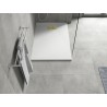 Mexen Hugo rechteckige Duschwanne SMC 130 x 70 cm, weiß, goldene Abdeckung - 42107013-G