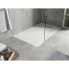 Mexen Hugo rechteckige Duschwanne SMC 150 x 80 cm, weiß, goldene Abdeckung - 42108015-G