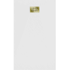Mexen Hugo rechteckige Duschwanne SMC 160 x 80 cm, weiß, Abdeckung gold - 42108016-G