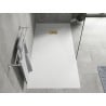 Mexen Hugo rechteckige Duschwanne SMC 180 x 80 cm, weiß, goldene Abdeckung - 42108018-G