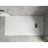 Mexen Hugo rechteckige Duschwanne SMC 170 x 80 cm, weiß, goldene Abdeckung - 42108017-G
