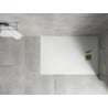Mexen Hugo rechteckige Duschwanne SMC 130 x 90 cm, weiß, goldene Abdeckung - 42109013-G