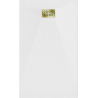Mexen Hugo rechteckige SMC-Duschwanne 140 x 90 cm, weiß, goldene Abdeckung - 42109014-G