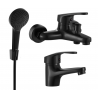 Mexen Erica R05 Badewannen-Set, schwarz - 746403R05-70