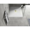 Mexen Hugo rechteckige Duschwanne SMC 140 x 100 cm, weiß, Abdeckung gold - 42101014-G
