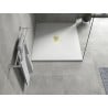 Mexen Hugo rechteckige Duschwanne SMC 140 x 100 cm, weiß, Abdeckung gold - 42101014-G