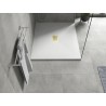 Mexen Hugo rechteckige Duschwanne SMC 130 x 100 cm, weiß, goldene Abdeckung - 42101013-G