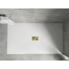 Mexen Hugo rechteckige Duschwanne SMC 170 x 100 cm, weiß, goldene Abdeckung - 42101017-G