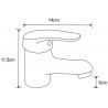 Mexen Erica R05 Badewannenarmatur mit Duschset, Chrom - 74643R05-00