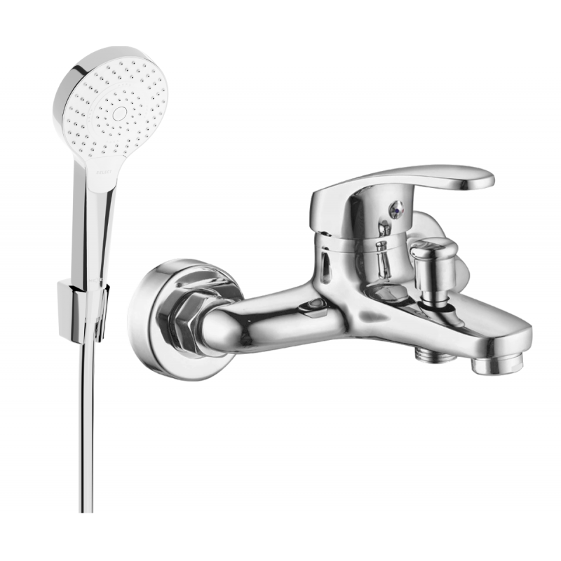 Mexen Erica R05 Badewannenarmatur mit Duschset, Chrom - 74643R05-00