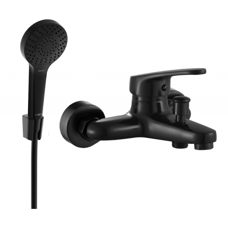 Mexen Erica R05 Badewannenarmatur mit Duschset, schwarz - 74643R05-70