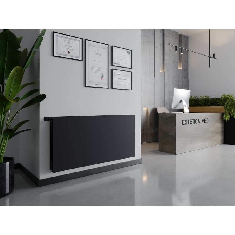 Mexen CVHF20 Hygiene Flat Plattenheizkörper 300 x 500 mm, unterer Anschluss, 284 W, Anthrazit - W620HF-030-050-66