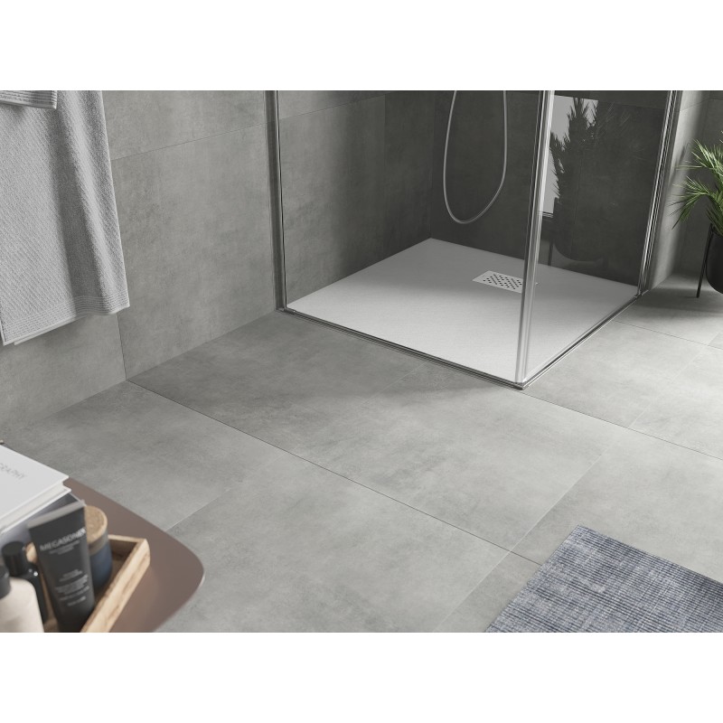 Mexen Hugo quadratische Duschwanne SMC 70 x 70 cm, weiß, weiße Abdeckung - 42107070-W