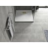 Mexen Hugo quadratische Duschwanne SMC 80 x 80 cm, weiß, goldene Abdeckung - 42108080-G