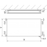 Mexen CVHF20 Hygiene Flat Plattenheizkörper 500 x 900 mm, unterer Anschluss, 776 W, Anthrazit - W620HF-050-090-66