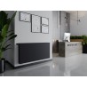 Mexen CVHF20 Hygiene Flat Heizkörper Plattenheizkörper 600 x 1400 mm, unterer Anschluss, 1405 W, Anthrazit - W620HF-060-140-66