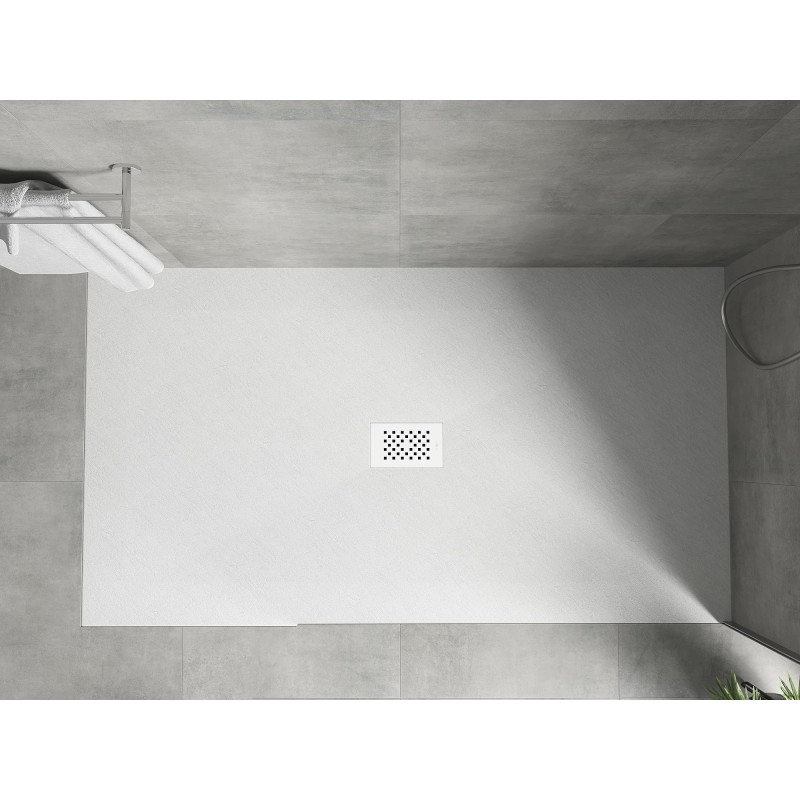 Mexen Hugo rechteckige SMC-Duschwanne 150 x 100 cm, weiß, weiße Abdeckung - 42101015-W
