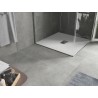Mexen Hugo Quadratische SMC-Duschwanne 100 x 100 cm, weiß, Inox-Abdeckung - 42101010-X