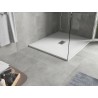 Mexen Hugo rechteckige Duschwanne SMC 110 x 100 cm, weiß, Abdeckung Inox - 42101011-X