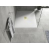 Mexen Hugo rechteckige Duschwanne SMC 110 x 100 cm, weiß, goldene Abdeckung - 42101011-G