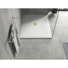 Mexen Hugo rechteckige Duschwanne SMC 110 x 100 cm, weiß, goldene Abdeckung - 42101011-G