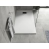 Mexen Hugo rechteckige Duschwanne SMC 150 x 70 cm, weiß, schwarze Abdeckung - 42107015-B