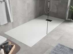 Mexen Hugo rechteckige Duschwanne SMC 170 x 80 cm, weiß, schwarze Abdeckung - 42108017-B