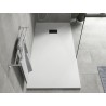 Mexen Hugo rechteckige Duschwanne SMC 170 x 80 cm, weiß, schwarze Abdeckung - 42108017-B