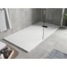 Mexen Hugo rechteckige Duschwanne SMC 180 x 80 cm, weiß, schwarze Abdeckung - 42108018-B