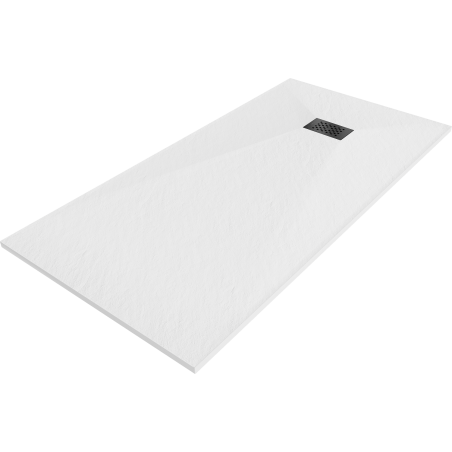 Mexen Hugo rechteckige Duschwanne SMC 180 x 80 cm, weiß, schwarze Abdeckung - 42108018-B