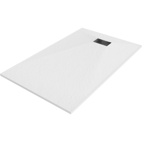 Mexen Hugo rechteckige Duschwanne SMC 150 x 90 cm, weiß, schwarze Abdeckung - 42109015-B