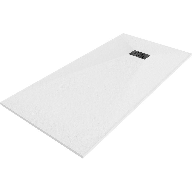 Mexen Hugo Rechteckige SMC-Duschwanne 170 x 90 cm, weiß, schwarze Abdeckung - 42109017-B