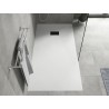 Mexen Hugo rechteckige Duschwanne SMC 170 x 90 cm, weiß, schwarze Abdeckung - 42109017-B