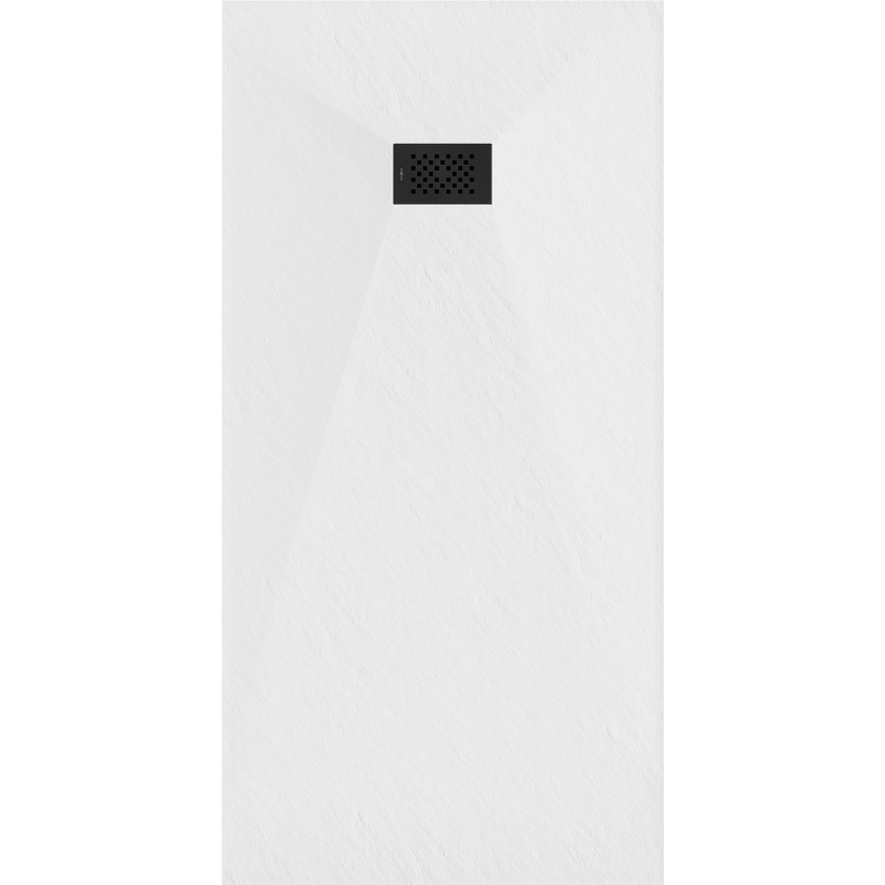 Mexen Hugo Rechteckige SMC-Duschwanne 180 x 90 cm, weiß, schwarze Abdeckung - 42109018-B