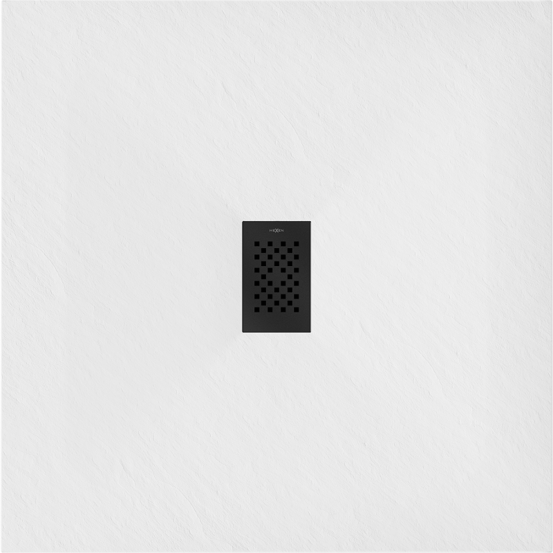 Mexen Hugo SMC Quadrat-Duschwanne 100 x 100 cm, weiß, schwarze Abdeckung - 42101010-B
