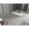 Mexen Hugo SMC Quadrat-Duschwanne 100 x 100 cm, weiß, schwarze Abdeckung - 42101010-B