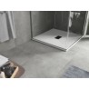 Mexen Hugo SMC Quadrat-Duschwanne 100 x 100 cm, weiß, schwarze Abdeckung - 42101010-B