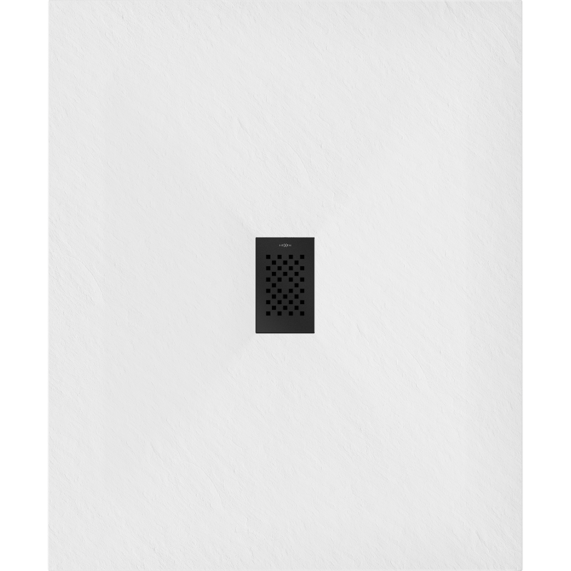 Mexen Hugo rechteckige Duschwanne SMC 110 x 100 cm, weiß, schwarze Abdeckung - 42101011-B