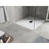 Mexen Hugo rechteckige Duschwanne SMC 110 x 100 cm, weiß, schwarze Abdeckung - 42101011-B