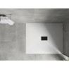 Mexen Hugo Rechteckige SMC-Duschwanne 120 x 100 cm, weiß, schwarze Abdeckung - 42101012-B