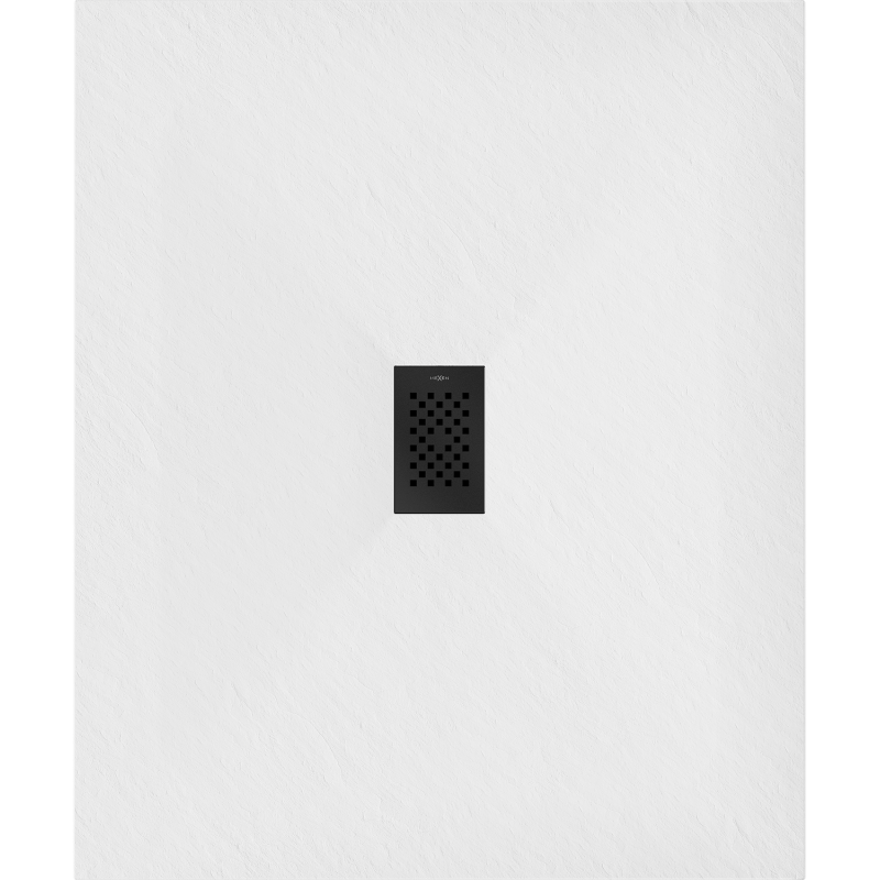 Mexen Hugo rechteckige Duschwanne SMC 140 x 100 cm, weiß, schwarze Abdeckung - 42101014-B