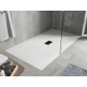 Mexen Hugo rechteckige Duschwanne SMC 160 x 100 cm, weiß, Abdeckung schwarz - 42101016-B
