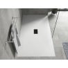 Mexen Hugo rechteckige Duschwanne SMC 150 x 100 cm, weiß, schwarze Abdeckung - 42101015-B
