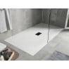 Mexen Hugo rechteckige Duschwanne SMC 150 x 100 cm, weiß, schwarze Abdeckung - 42101015-B