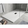 Mexen Hugo rechteckige Duschwanne SMC 160 x 100 cm, weiß, Abdeckung schwarz - 42101016-B