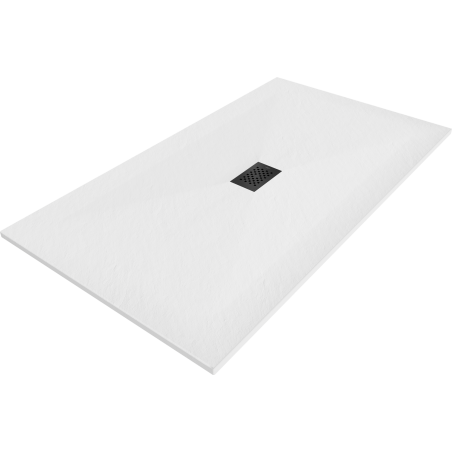 Mexen Hugo rechteckige Duschwanne SMC 200 x 100 cm, weiß, schwarze Abdeckung - 42101020-B