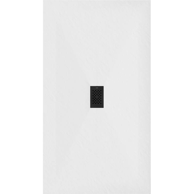 Mexen Hugo rechteckige SMC-Duschwanne 180 x 100 cm, weiß, schwarze Abdeckung - 42101018-B