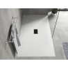 Mexen Hugo rechteckige SMC-Duschwanne 180 x 100 cm, weiß, schwarze Abdeckung - 42101018-B