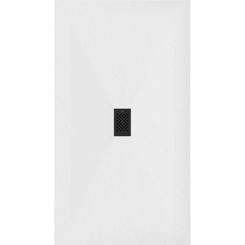 Mexen Hugo Rechteck-Duschwanne SMC 200 x 100 cm, weiß, schwarze Abdeckung - 42101020-B