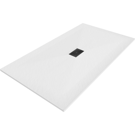Mexen Hugo rechteckige SMC-Duschtasse 170 x 100 cm, weiß, schwarze Abdeckung - 42101017-B